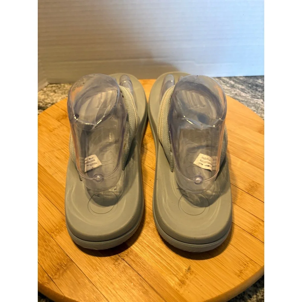 Chaco Chillos Flip Sandals Womens Light Blue Grey LUVSEAT Arch Support Thong
